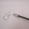 Lucite Clear Canes with Black Lines