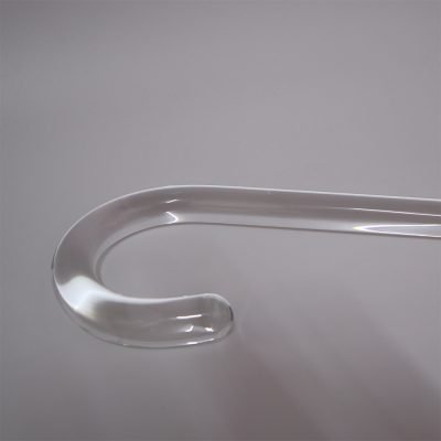 Clear Lucite Crook Walking Cane