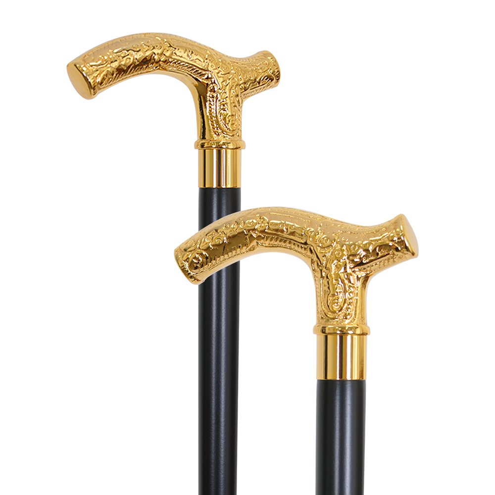 Reliable Taiwan Manufacturer Brass Handle Walking Cane 1023.003.GMB