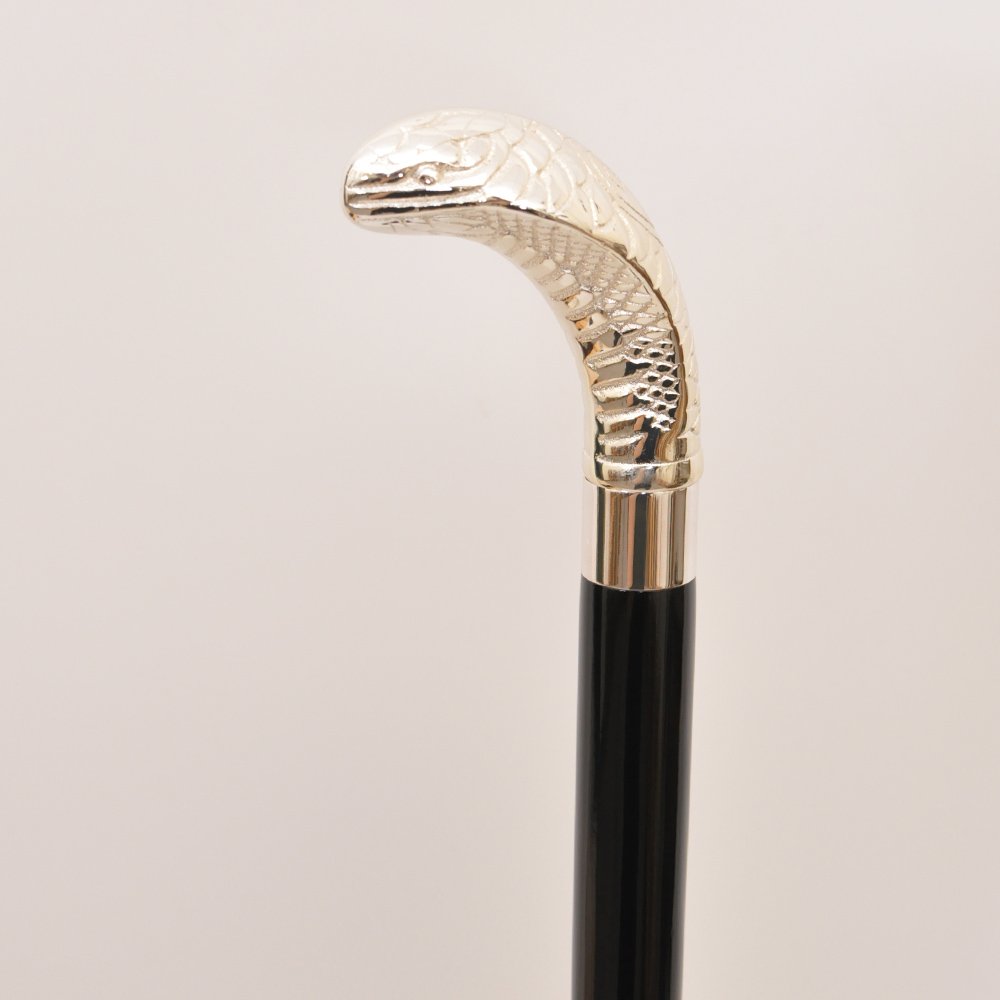 Perfect Brass Silver Cobra Walking Stick » Walking Canes And