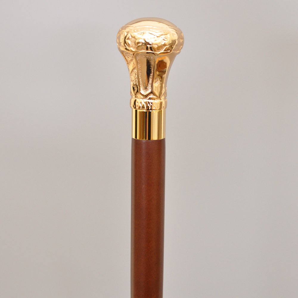 Crown Brass Handle Walking Stick » Walking Canes And Walking
