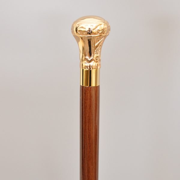 Crown Brass Handle Walking Stick