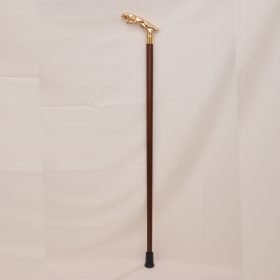 Deluxe Gold Cheetah beechwood Walking Stick