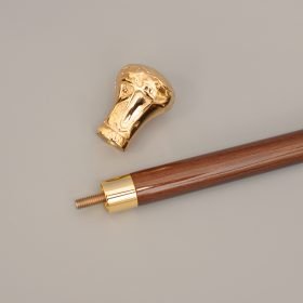 Crown Brass Handle Walking Stick