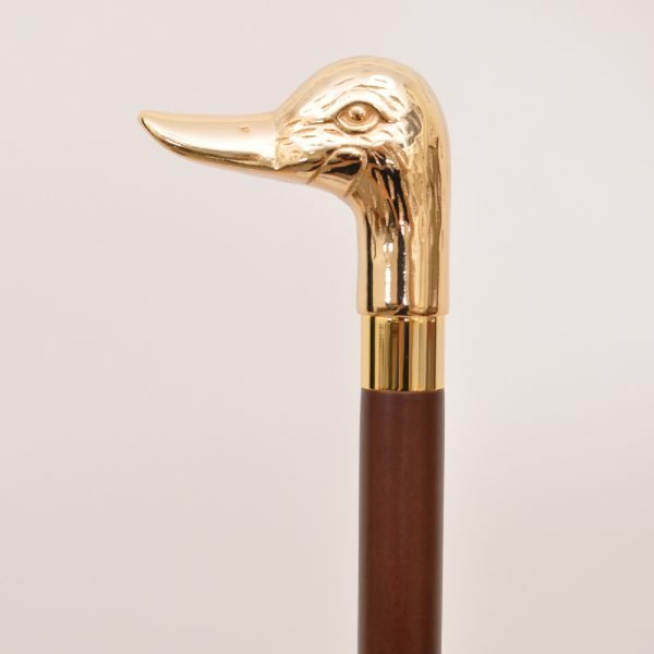 Duck Brass Head with Beechwood Shaft walking stick