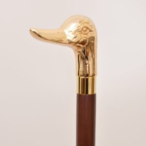 Duck Brass Head with Beechwood Shaft walking stick