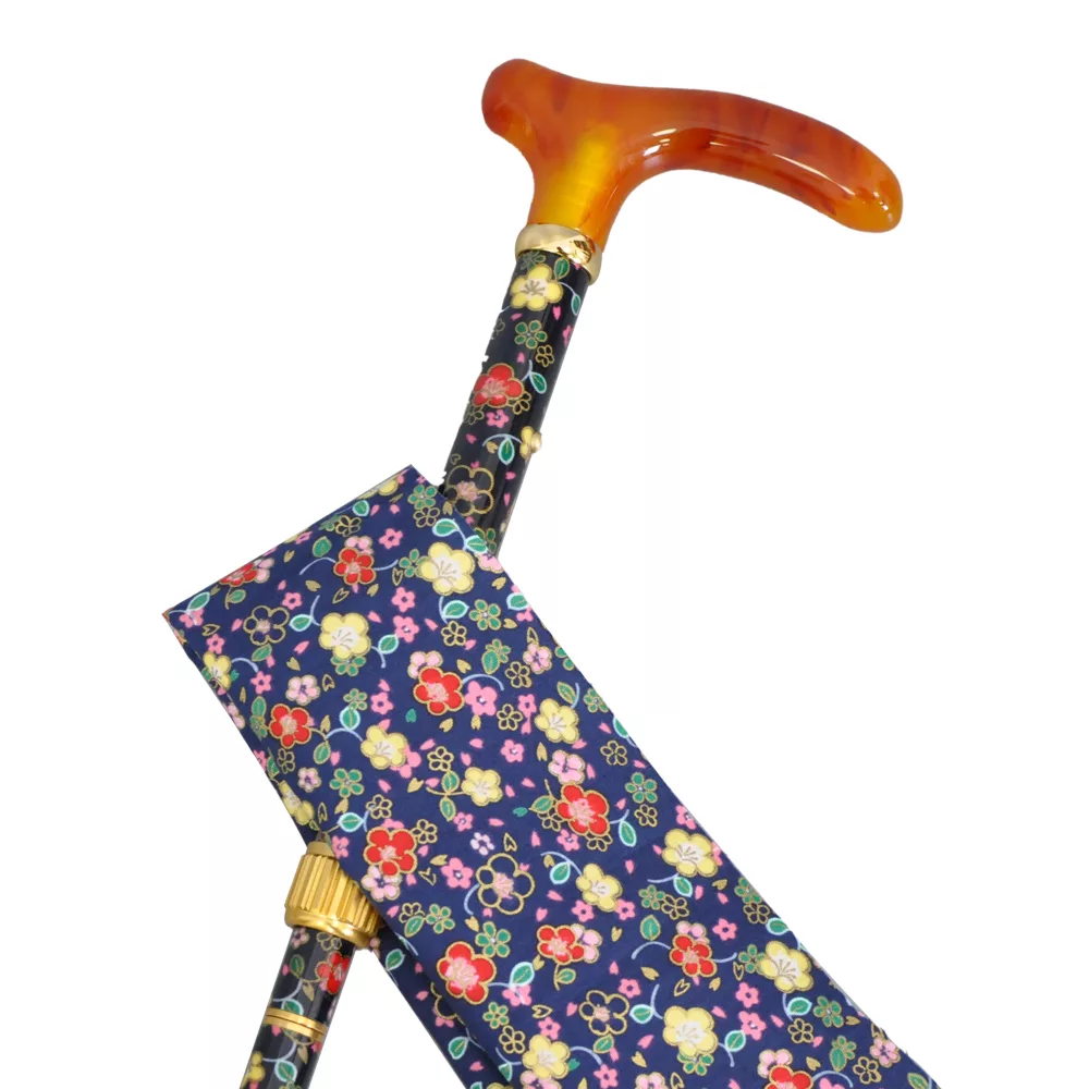 Luxury Floral Fabric-Wrapped Walking Stick (1001.107.DAT) » Walking Canes  And Walking Sticks Manufacturer And Supplier
