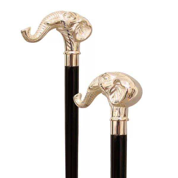 Silver Elephant Walking Stick Cane manufacturer